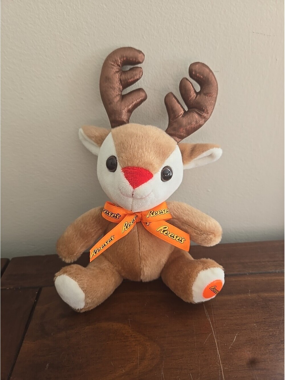 Reese's Reindeer Plush 9" Teddy Bear Stuffed Animal Hershey